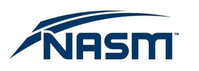 NASM logo in blue on a white background